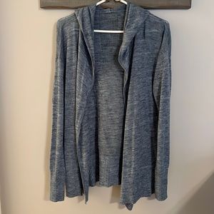 Lululemon hooded cardigan- heathered blue